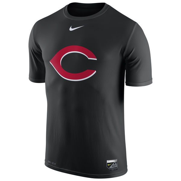MLB Men Cincinnati Reds Nike Authentic Collection Legend Logo 1.5 Performance TShirt  Black->->Sports Accessory